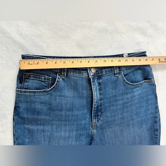 Lee Jeans Relaxed Fit Straight Leg High Rise Wash Blue Size M - Picture 4 of 12